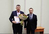 Глава района Юрий Матузов поздравил юбиляра